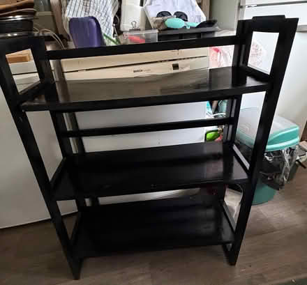 Photo of free Two wooden collapsible interlocking shelving units. (Southsea PO5) #1