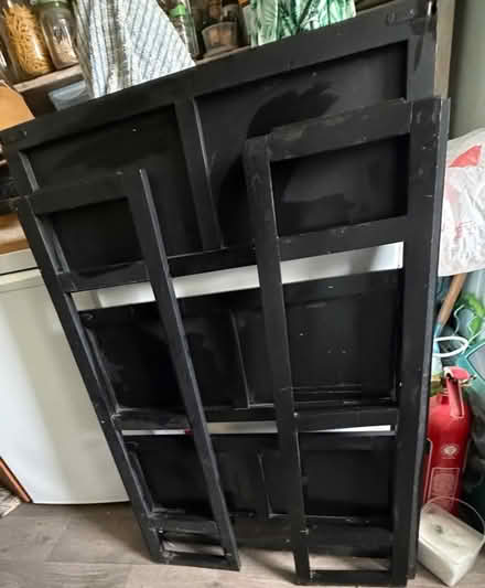 Photo of free Two wooden collapsible interlocking shelving units. (Southsea PO5) #2