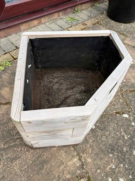 Photo of free Wooden corner planter (West Winch PE33) #4