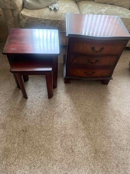 Photo of free Nest Of Tables And Chest Of Drawers (CT13) #1