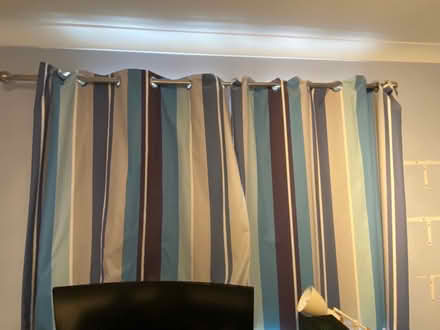 Photo of free Pair of blackout curtains and pole (Knebworth SG3) #1