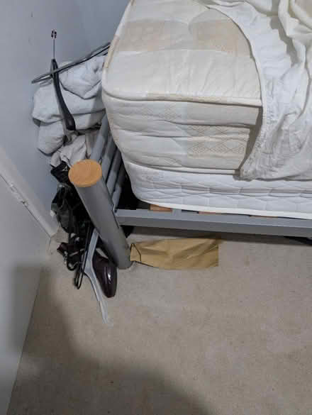 Photo of free Single silver and pine bed (Ruislip HA4) #4