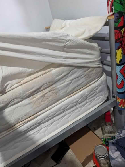Photo of free Single silver and pine bed (Ruislip HA4) #2