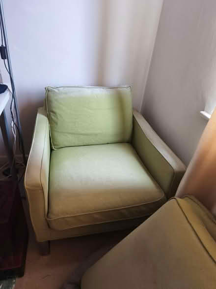 Photo of free IKEA Mellby armchairs x 2 (TN39 4JT) #2
