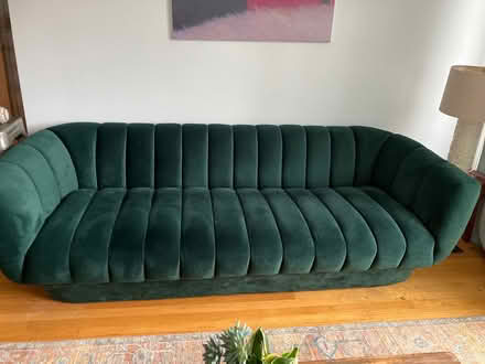 Photo of free Velour Couch (Near IKEA) #2