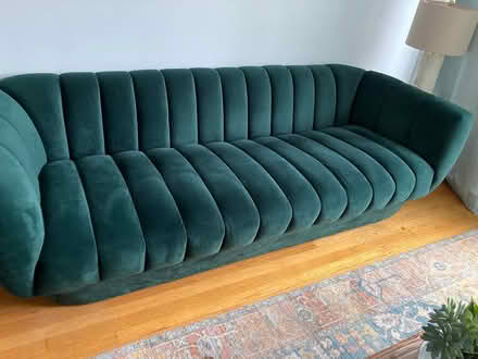 Photo of free Velour Couch (Near IKEA) #1