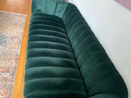 Photo of free Velour Couch (Near IKEA) #3