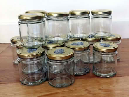 Photo of free 16 Glass jars with lids (Llandrindod LD1) #1