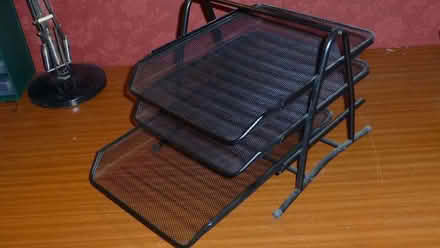 Photo of free Desktop metal mesh trays for filing papers. (Fakenham NR21) #1