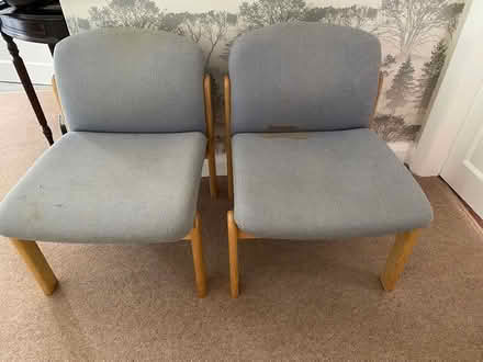 Photo of free 2 very comfy solid wood chairs (Mere Green Sutton Coldfield) #1