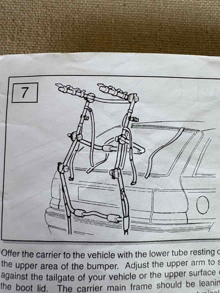 Photo of free Car bike carrier with original instruction leaflet (Stratford-upon-Avon CV37) #3