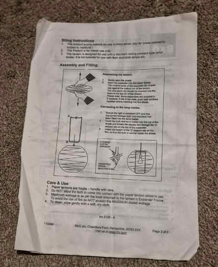 Photo of free Paper World Map Round Lampshade (Handforth SK9) #2