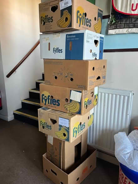 Photo of free 5 Sturdy banana boxes for storage, moving etc. (Bilton HG1) #1