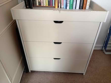 Photo of free White wooden baby change unit (Harrogate. HG1.) #1