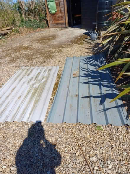 Photo of free 2 sheets of roofing metal (North Elmham NR20) #1
