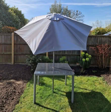 Photo of free Garden table and umbrella (Eaton NR4) #2