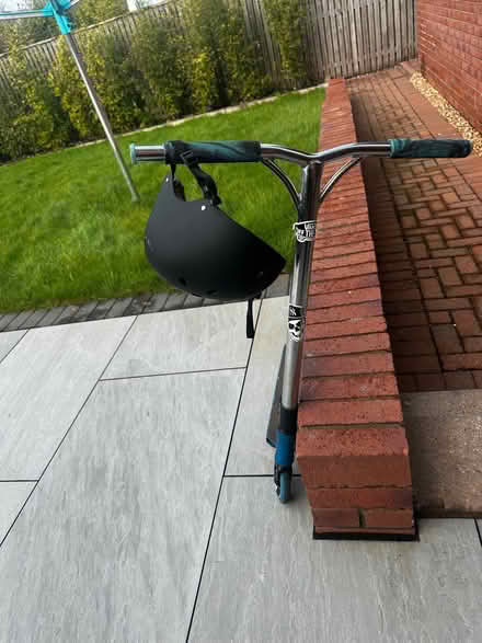 Photo of free Two Kids Scooters with SkateHut helmet / scooter stand (North Baljaffray G62) #1