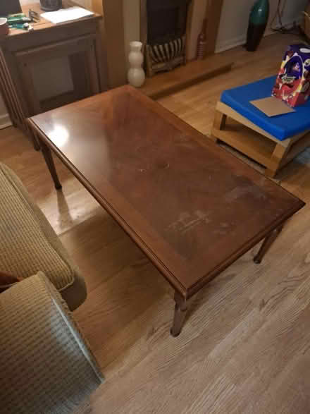 Photo of free Wood veneer coffee table (L25 Woolton) #1