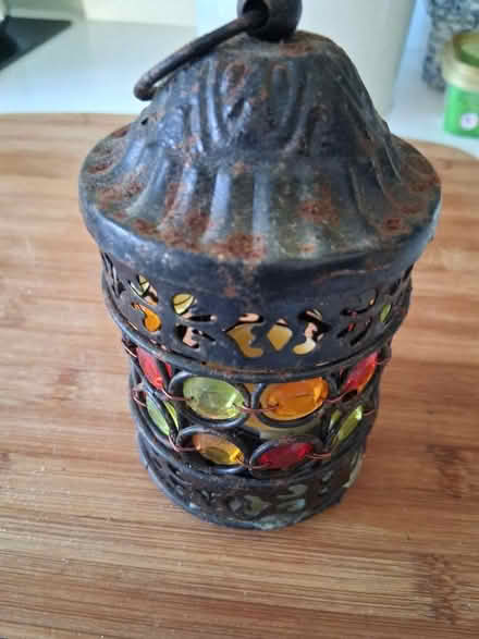 Photo of free Small bejewelled metal tealight holder (Sprowston NR7) #1