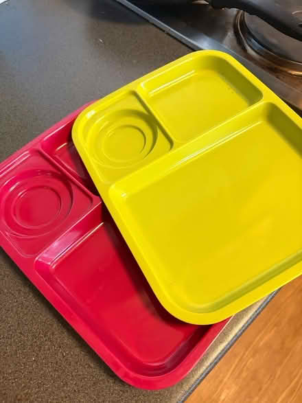 Photo of free Bright serving trays (red & yellow) (Islington N1) #1