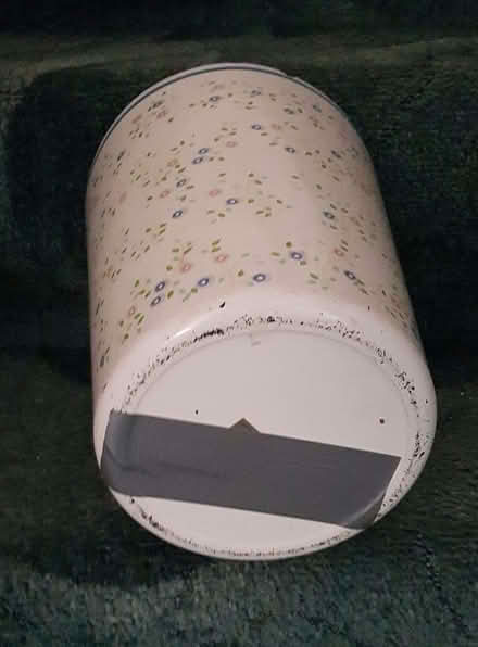 Photo of free M&S Floral Dustbin / Waste Paper Basket - Lordswood (Lords Wood ME5) #2