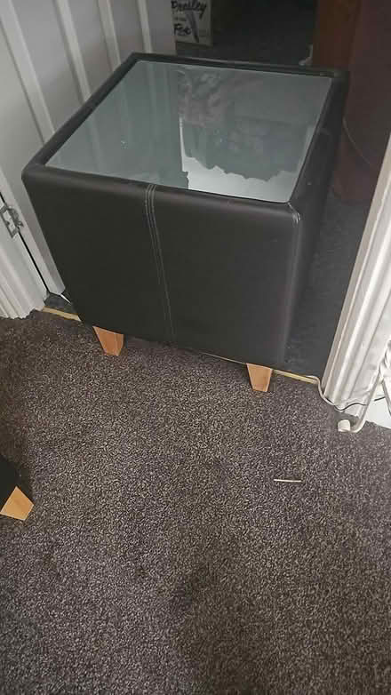 Photo of free Faux leather table (BN2) #1
