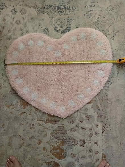 Photo of free Small Heart shaped Mat (Church End MK43) #1