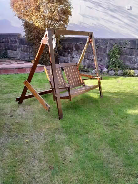 Photo of free Wooden swing seat - broken (Woolton L25) #1