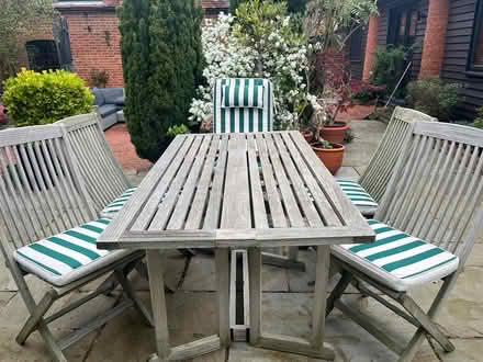 Photo of free Wooden garden furniture set (Sutton Wick, Abingdon. OX14) #2