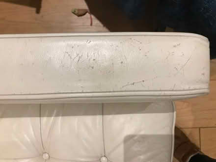 Photo of free Modernist-style leather sofa - with scratch damage (Chalk Farm NW5) #3