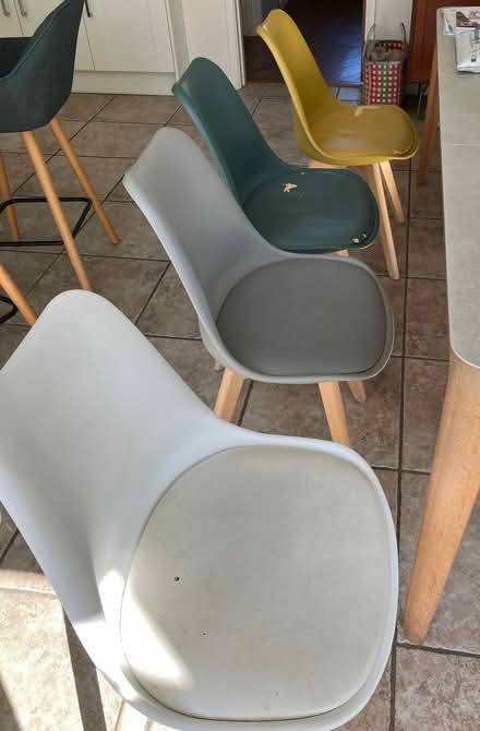 Photo of free 2 Yellow Habitat dining chairs (Haywards Heath/ Lindfield) #1