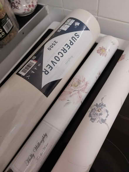 Photo of free Lining paper and 2 full rolls of holly Willoughby wallpaper (Goffs Oak EN7) #1