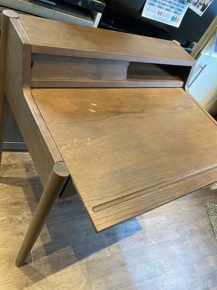 Photo of free Small wooden desk (used) (Sheffield S8 off Gleadless rd) #3