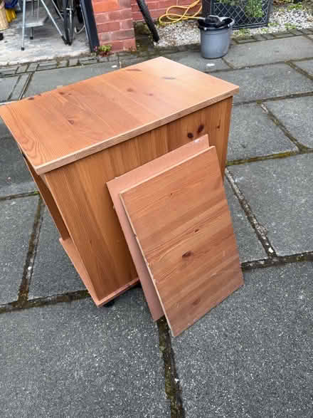 Photo of free Computer cupboard on castors (Formby L37) #3
