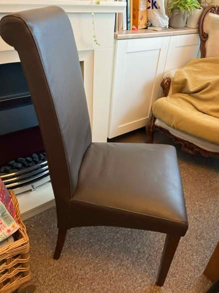 Photo of free Leather Dining chairs (wellingborough NN8) #1