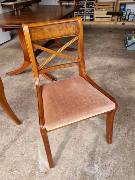 Photo of free Extending dining table, six chairs (Yarnfield, Stone ST15) #2