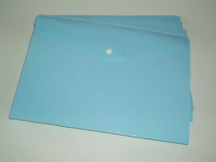Photo of free 10 Plastic Popper Filing Wallets, 13" x 9" (Yateley GU46) #1