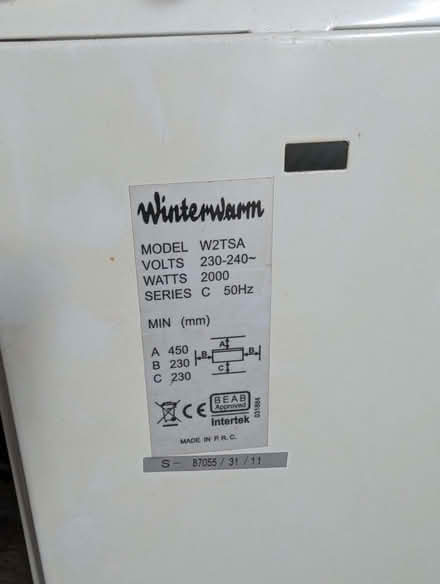 Photo of free Electric heater (BD18) #3