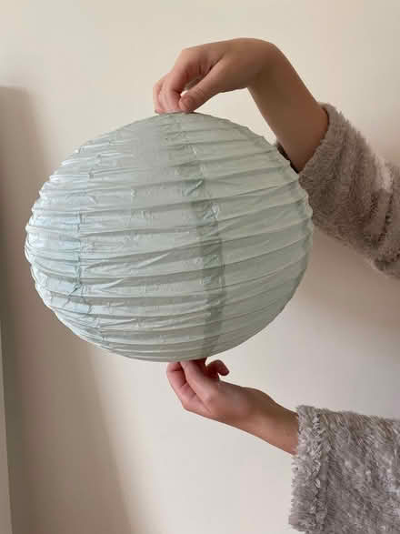 Photo of free Brand new 30cm paper lampshades x 2 grey (Seven Dials BN3) #1
