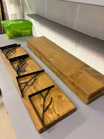 Photo of free Wooden shelves x 3 (HR4 8lg) #1
