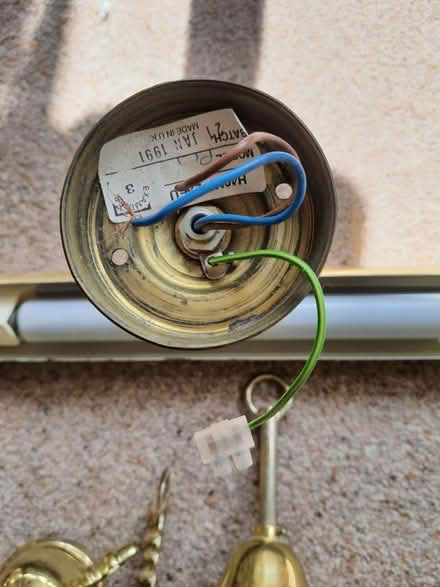 Photo of free Brass coloured wall lights (Stroud central) #4