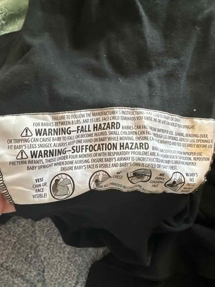 Photo of free Moby baby wrap(black) (Urbana, MD) #2