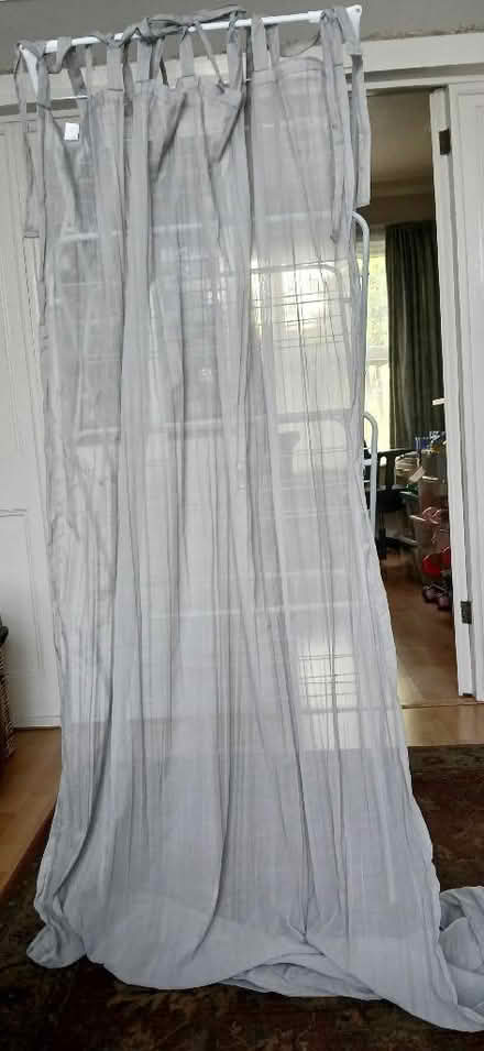 Photo of free 2 x pleated voile panels W51" L93" (South Croydon CR2) #1