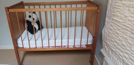 Photo of free Cot - Hand Crafted Wooden Cot (Carrigaline Middle, Co.Cork) #1