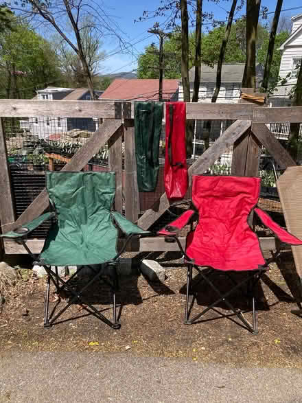Photo of free Two folding chairs (Hastings on Hudson) #1