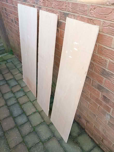 Photo of free Three sheets of 8mm x 1.2M rough cut plywood (Knaresborough HG5) #1