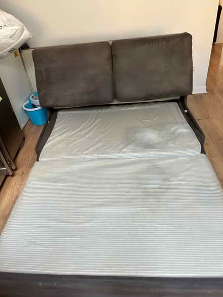 Photo of free John Lewis Brown sofa bed (Morden SM4) #2