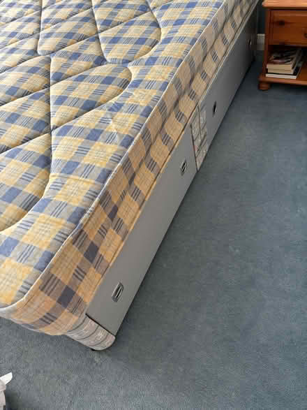 Photo of free Double divan bed with four underbed drawers (PE29) #2