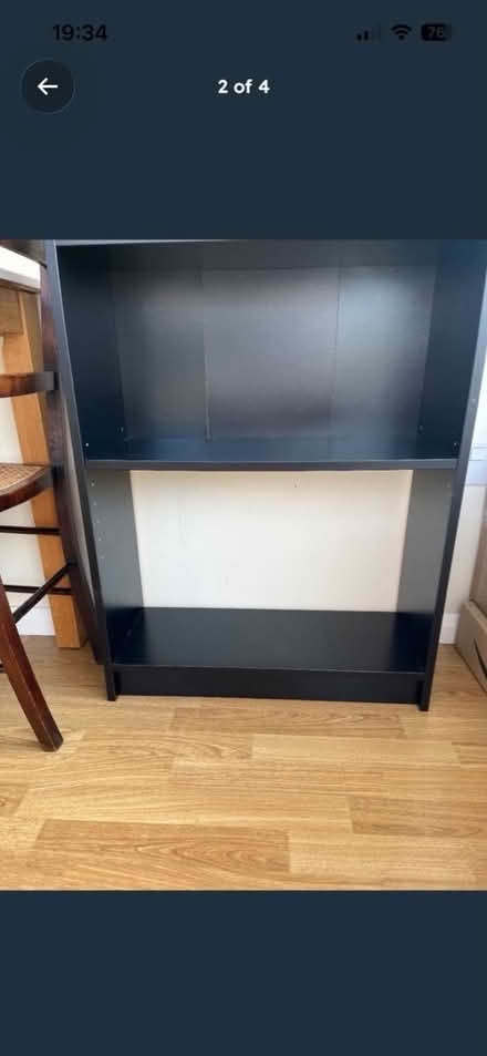 Photo of free IKEA bookcase in black (Rainworth NG21) #2