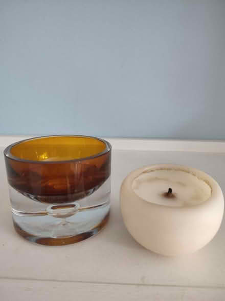 Photo of free Coloured glass candle holder (Earlsdon CV5) #2